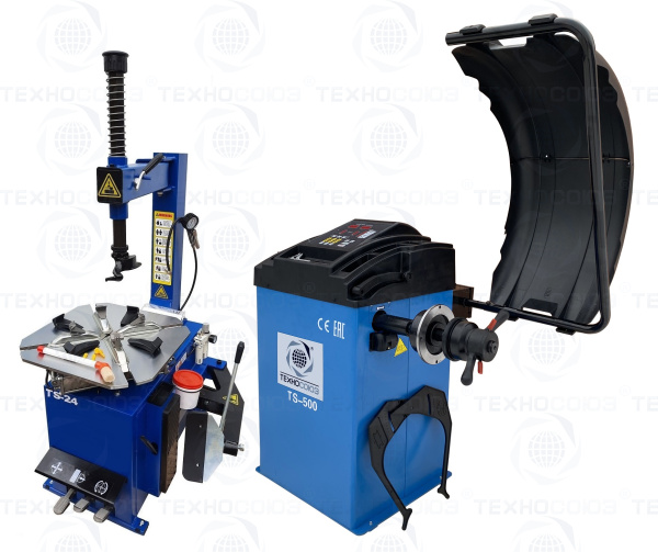 Комплект TS-24 Станок шиномонтажный+ TS-500 с лазером Балансировочный станок для легковых авто